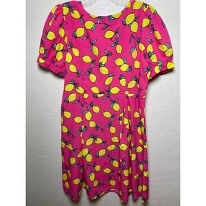 Dressberry Pink Lemonade Women's Knee Level Size Large Dress